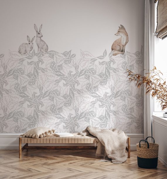 The Fox and the Bunny Wallpaper