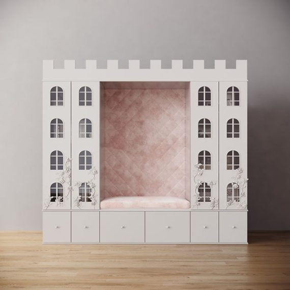 Princess Castle Wardrobe & Seating Area