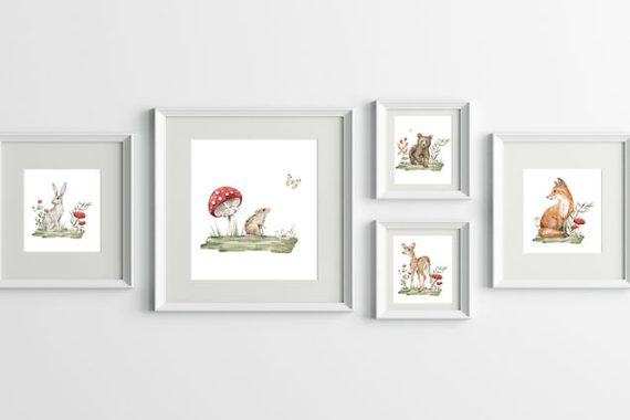 Forest Babies Nursery Gallery Set