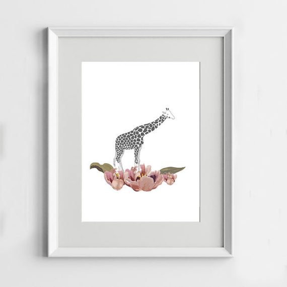 Giraffe Graphic Print