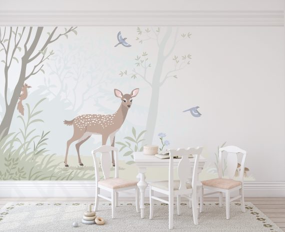 Woodland Animals Wallpaper