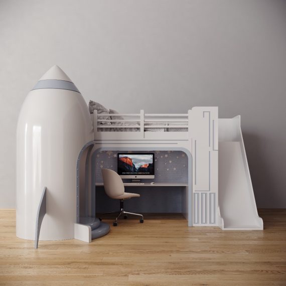 Rocket Bed with gaming station